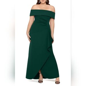 NWT Elegant Plum Off-Shoulder Dress